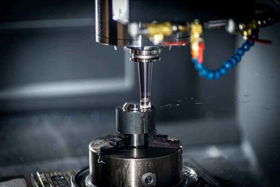 Fresadora CNC trabajando